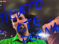 Đoković je nakon pobjede ispisao poruku na ćirilici, kome je upućena?