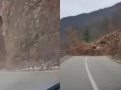“Put smrti u BiH”: Veliki odron kamenja pao na cestu, vozač za malo izbjegao tragediju