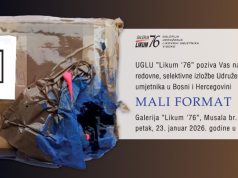 UGLU “Likum 76”: Izložba “Mali format 2025.” 23. januara