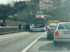 Sudar na Vogošćanskoj petlji: Formirale se ogromne kolone vozila