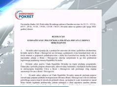 Domovinski pokret traži jačanje političkog položaja Hrvata u BiH
