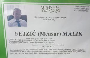 Poznat termin dženaze Maliku Fejziću koji je život izgubio u tragičnoj nesreći u Sloveniji