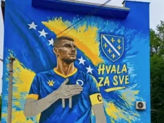 Rudarski grad iskazuje svoju zahvalnost: Edin Džeko dobio veliki mural u Brezi